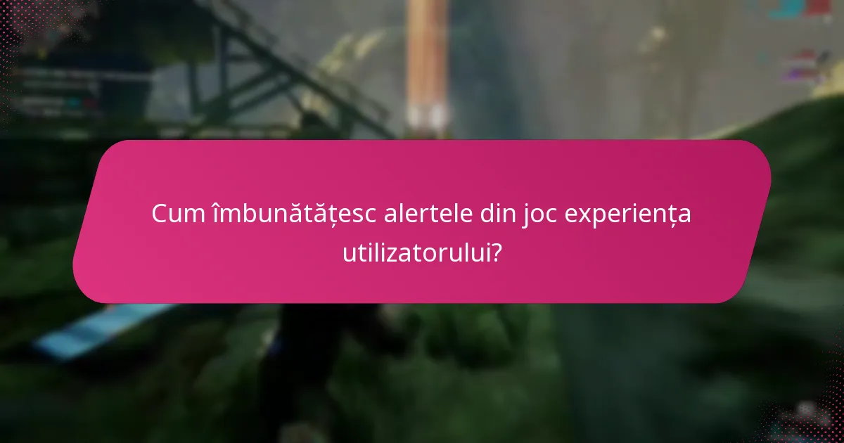 Cum îmbunătățesc alertele din joc experiența utilizatorului?