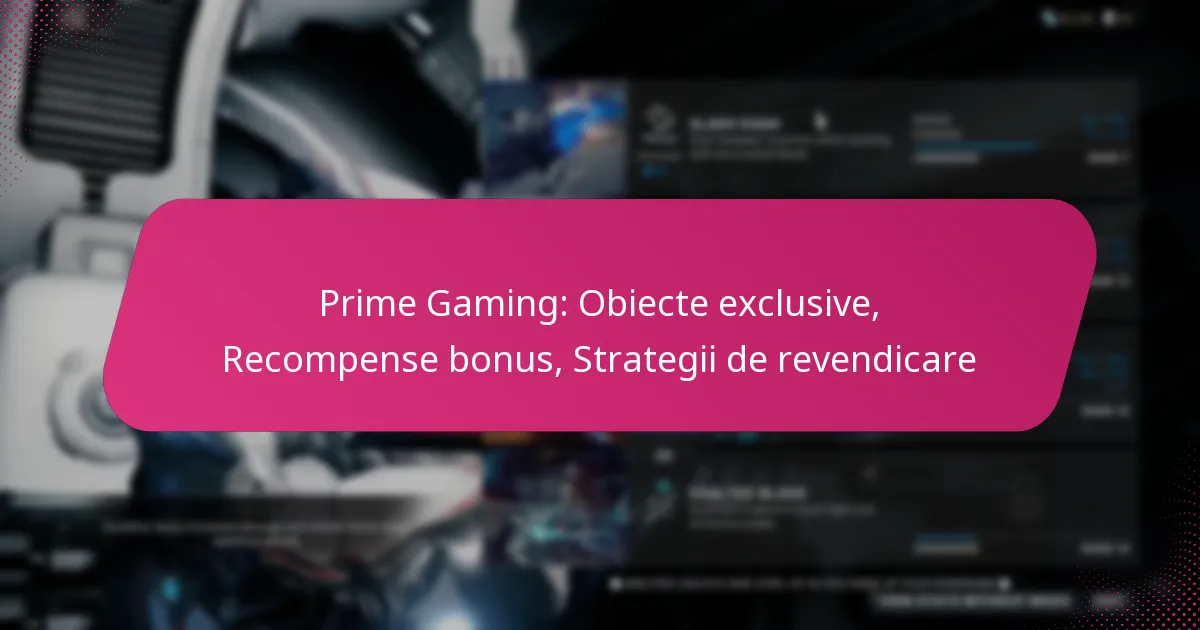 Prime Gaming: Obiecte exclusive, Recompense bonus, Strategii de revendicare
