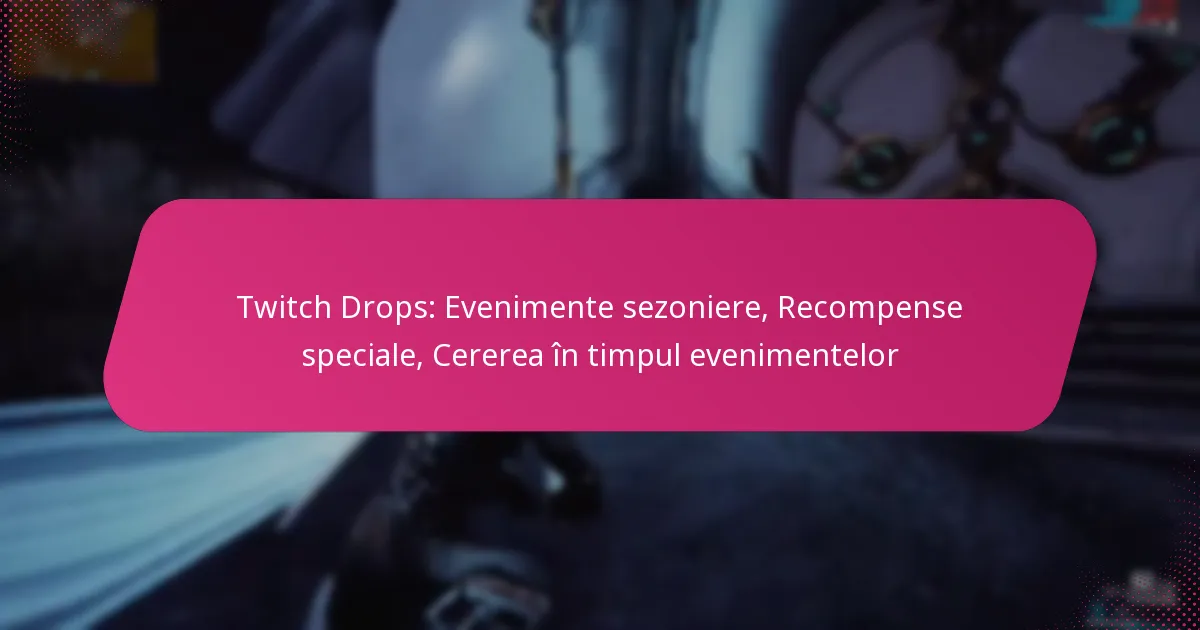 Twitch Drops: Evenimente sezoniere, Recompense speciale, Cererea în timpul evenimentelor