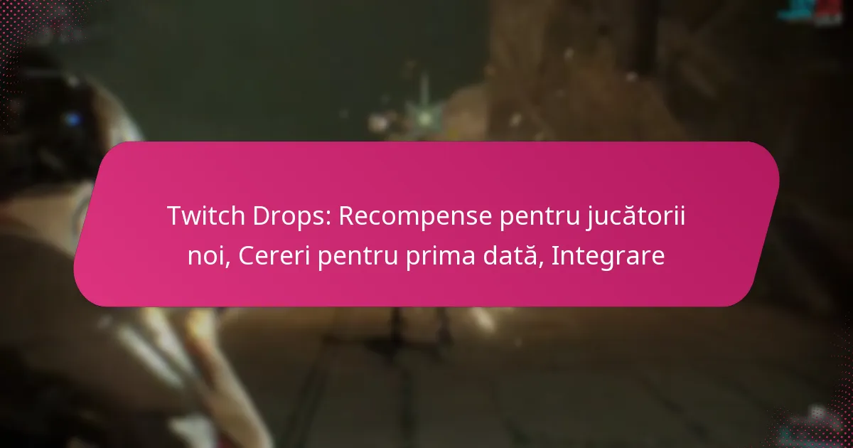 Twitch Drops: Recompense pentru jucătorii noi, Cereri pentru prima dată, Integrare